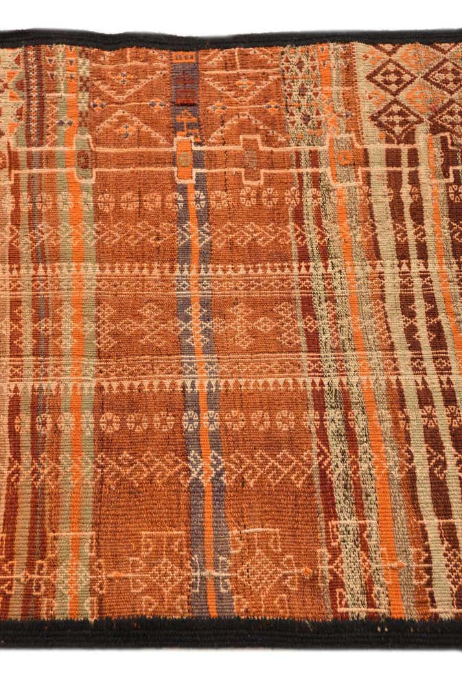 2' 2 x 10' 11 Hand Woven Kilim Fars Wool Runner Rug