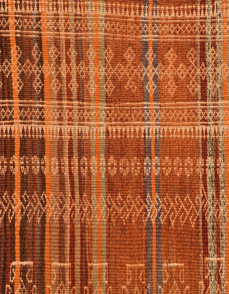 Detail image of 2' 2 x 10' 11  Hand Woven Kilim Fars Wool Runner Rug
