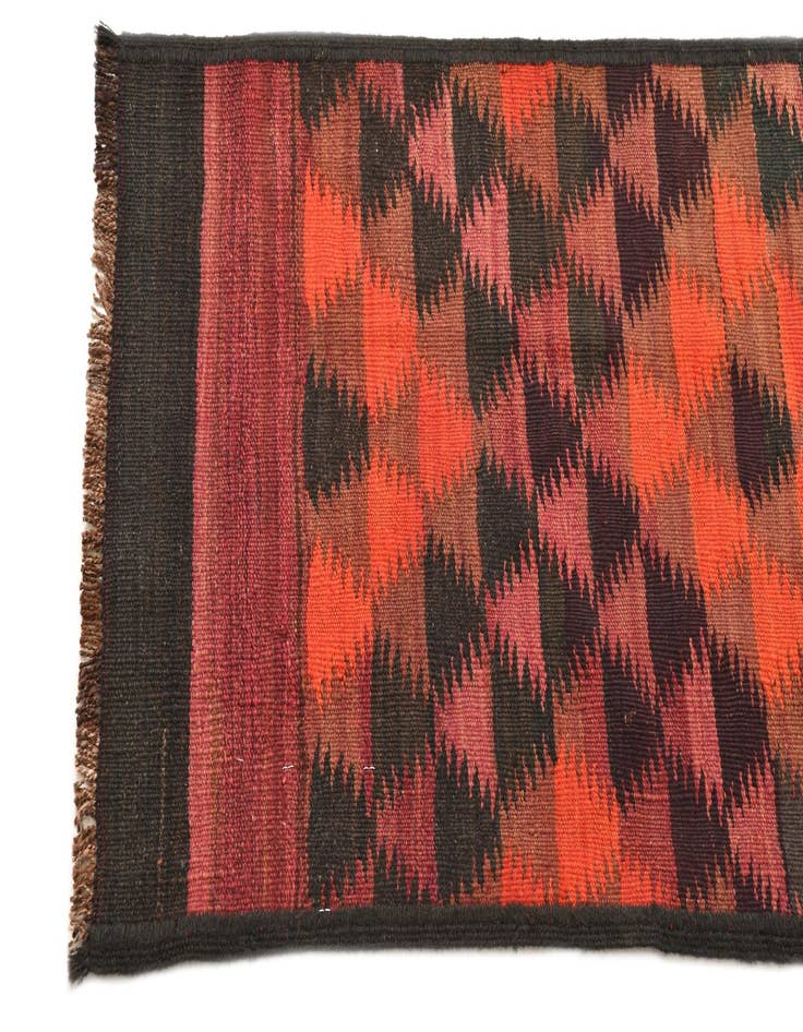 Detail image of 1' 11 x 14'  Hand Woven Kilim Fars Wool Runner Rug