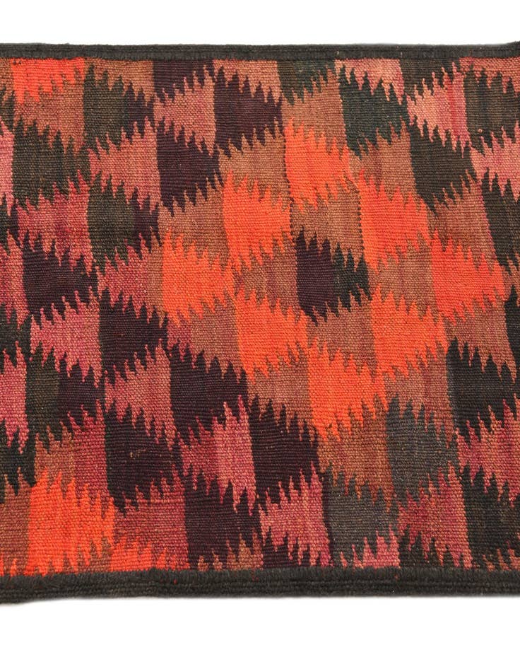 Detail image of 1' 11 x 14'  Hand Woven Kilim Fars Wool Runner Rug