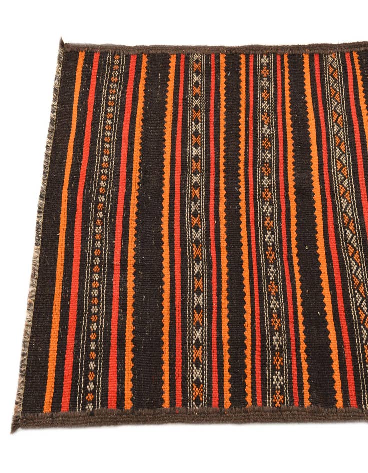 Detail image of 2' 9 x 9' 9  Hand Woven Kilim Fars Wool Runner Rug