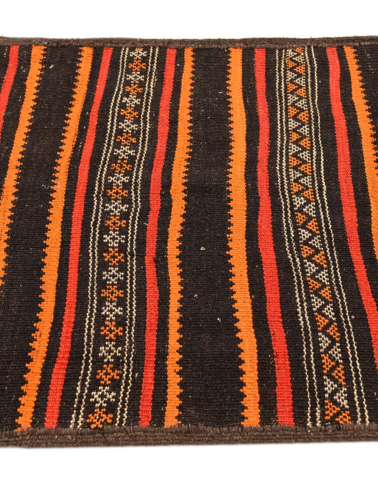 Detail image of 2' 9 x 9' 9  Hand Woven Kilim Fars Wool Runner Rug