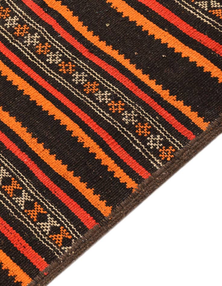 Detail image of 2' 9 x 9' 9  Hand Woven Kilim Fars Wool Runner Rug