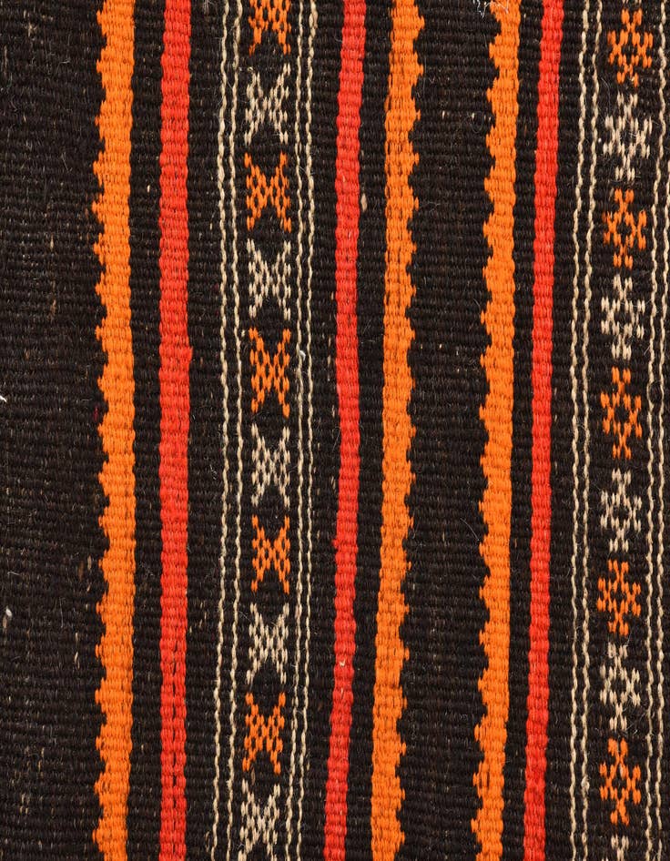 Detail image of 2' 9 x 9' 9  Hand Woven Kilim Fars Wool Runner Rug