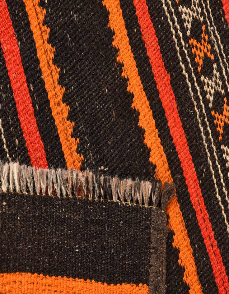Detail image of 2' 9 x 9' 9  Hand Woven Kilim Fars Wool Runner Rug