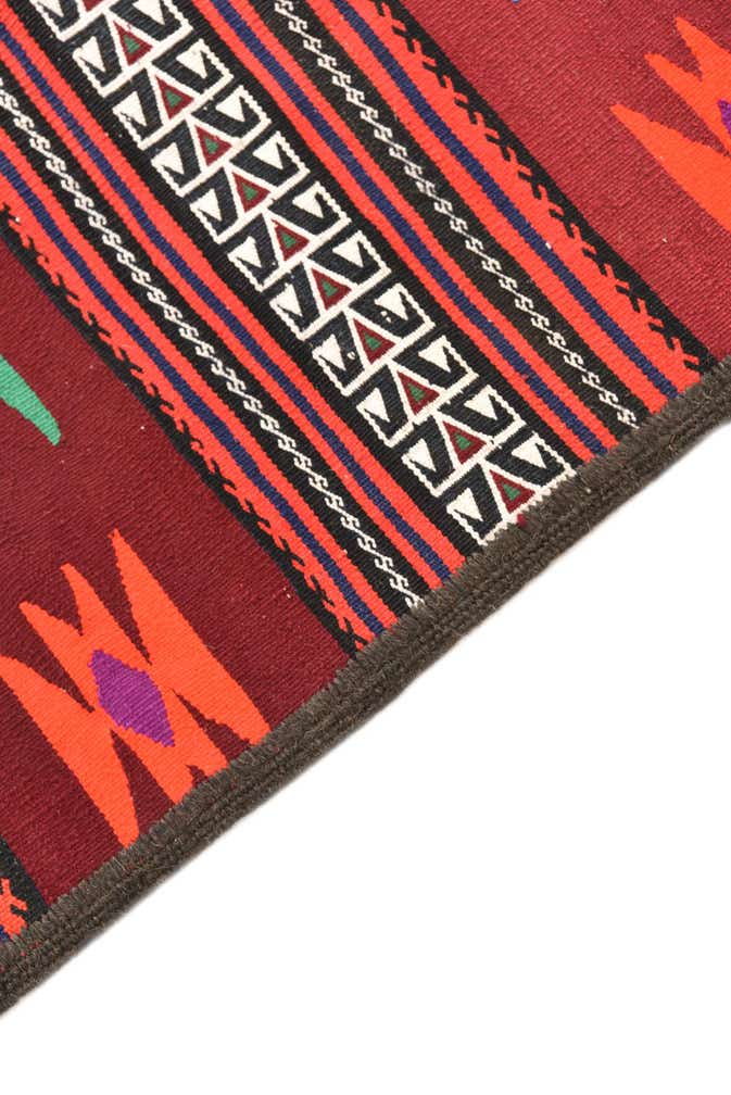 1' 10 x 10' 2 Hand Woven Kilim Fars Wool Runner Rug