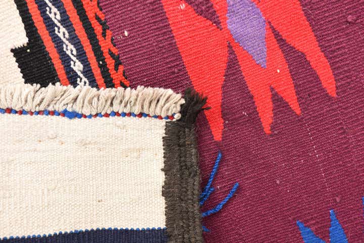 1' 10 x 10' 2 Hand Woven Kilim Fars Wool Runner Rug