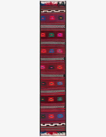 1' 10 x 10' 2 Hand Woven Kilim Fars Wool Runner Rug