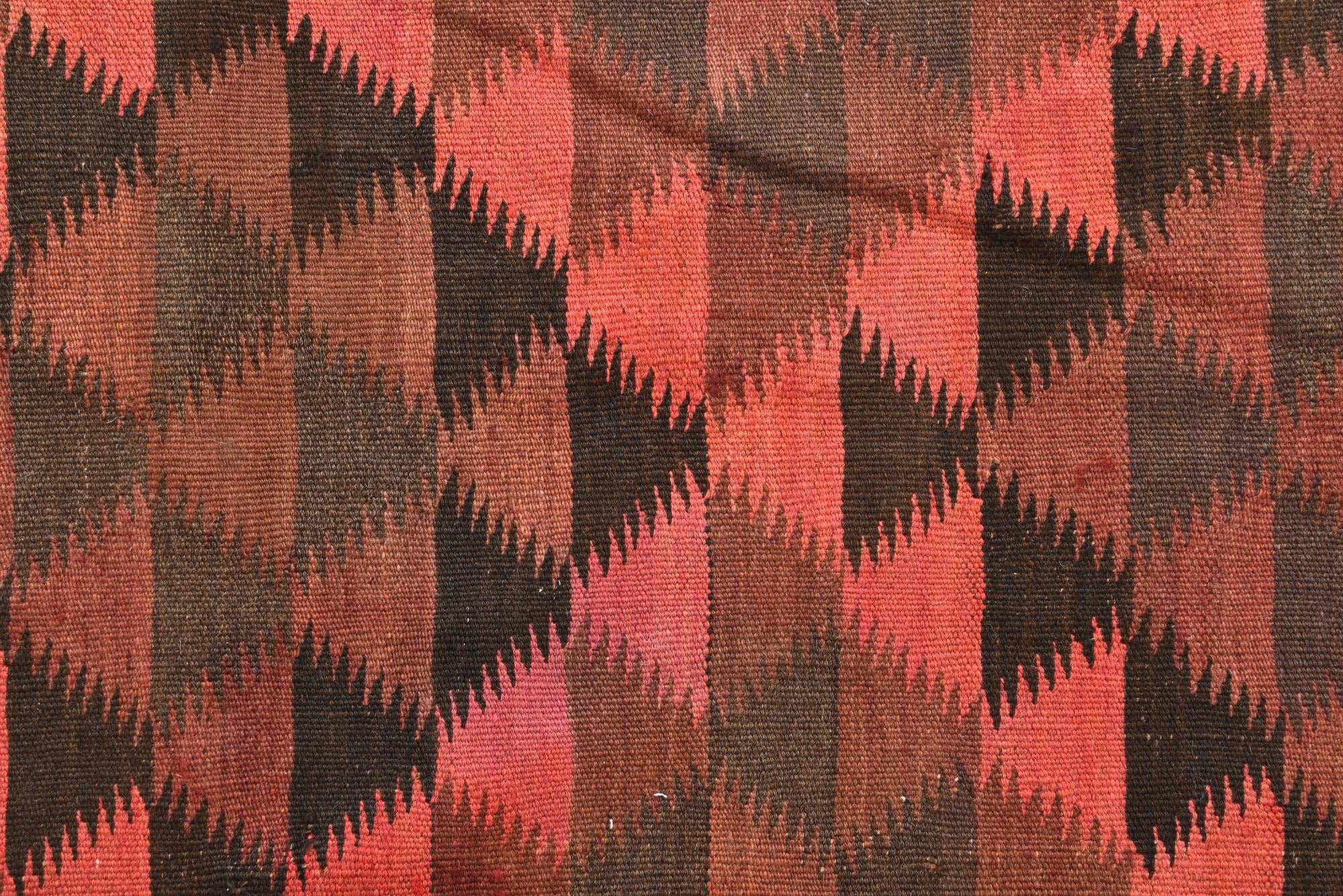 4' 7 x 10' Hand Woven Kilim Fars Wool Runner Rug