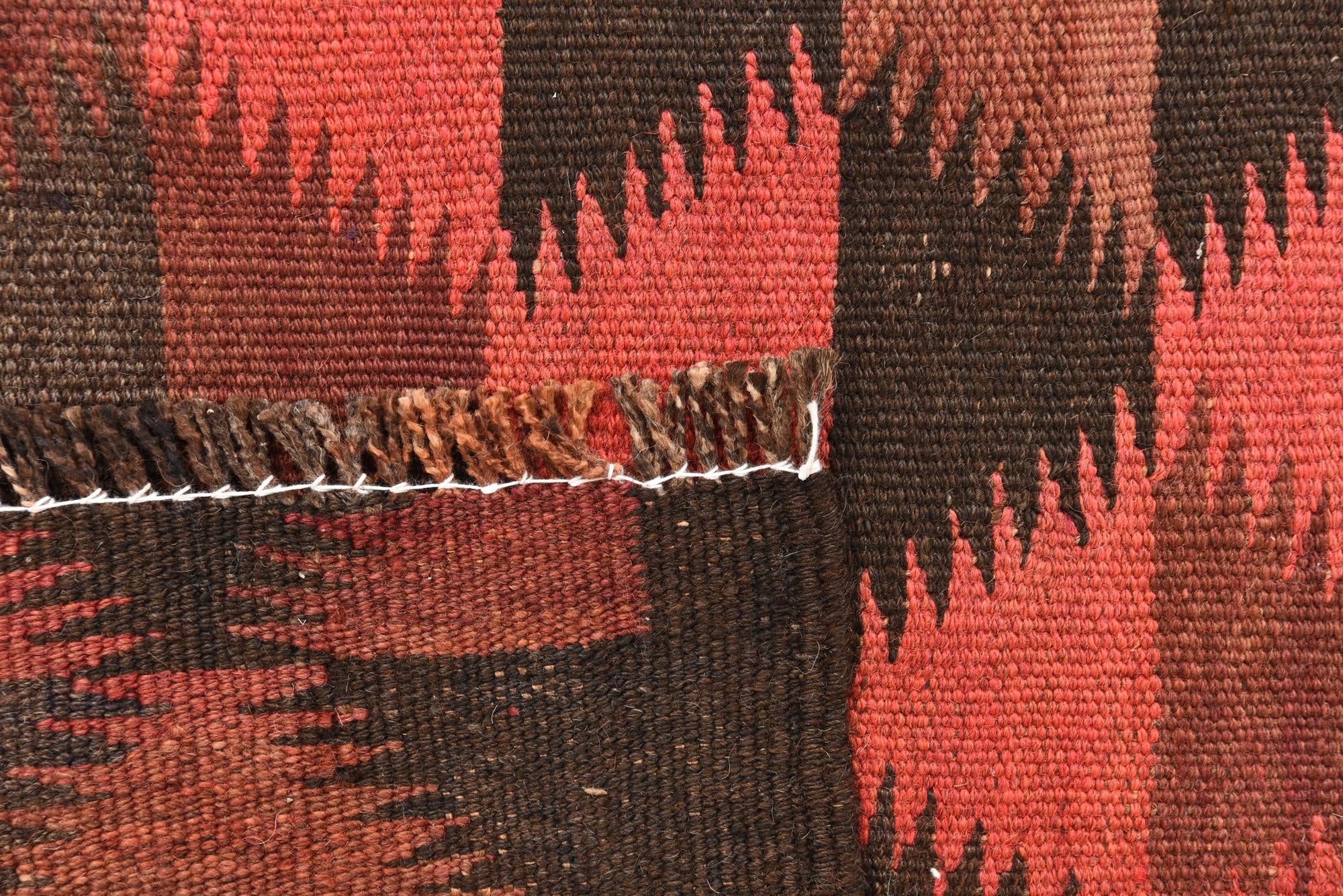 4' 7 x 10' Hand Woven Kilim Fars Wool Runner Rug