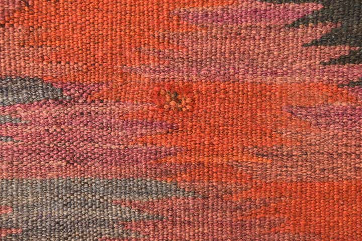 4' 6 x 10' 9 Hand Woven Kilim Fars Wool Runner Rug