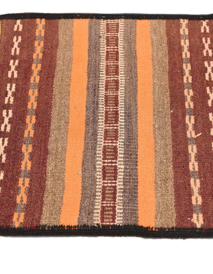 Detail image of 2' x 10' 1  Hand Woven Kilim Fars Wool Runner Rug