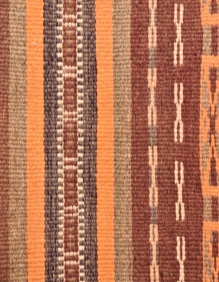 Detail image of 2' x 10' 1  Hand Woven Kilim Fars Wool Runner Rug