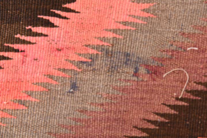 4' 4 x 11' 10 Hand Woven Kilim Fars Wool Runner Rug