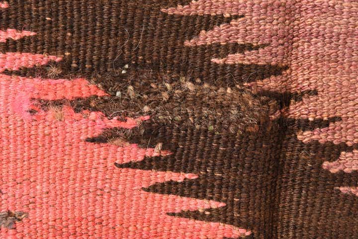 4' 4 x 11' 10 Hand Woven Kilim Fars Wool Runner Rug