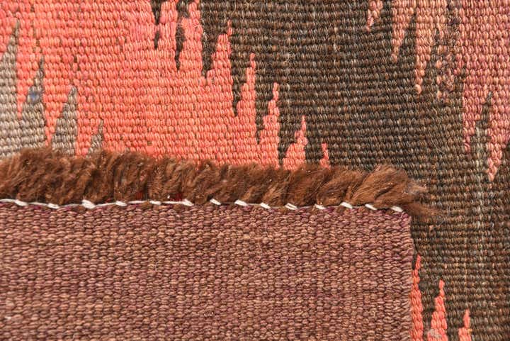 4' 4 x 11' 10 Hand Woven Kilim Fars Wool Runner Rug