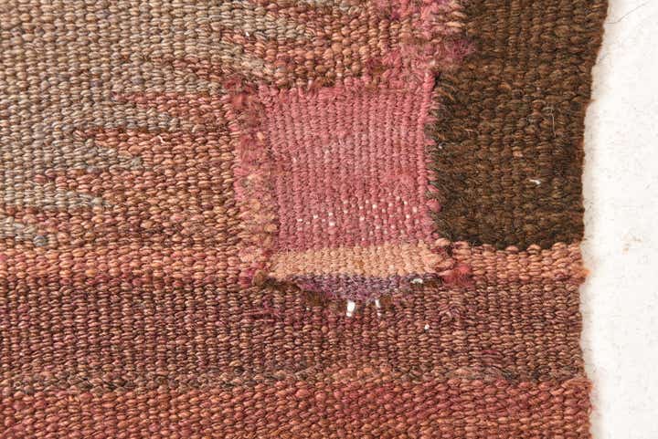 4' 4 x 11' 10 Hand Woven Kilim Fars Wool Runner Rug