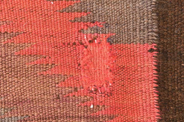 4' 4 x 11' 10 Hand Woven Kilim Fars Wool Runner Rug
