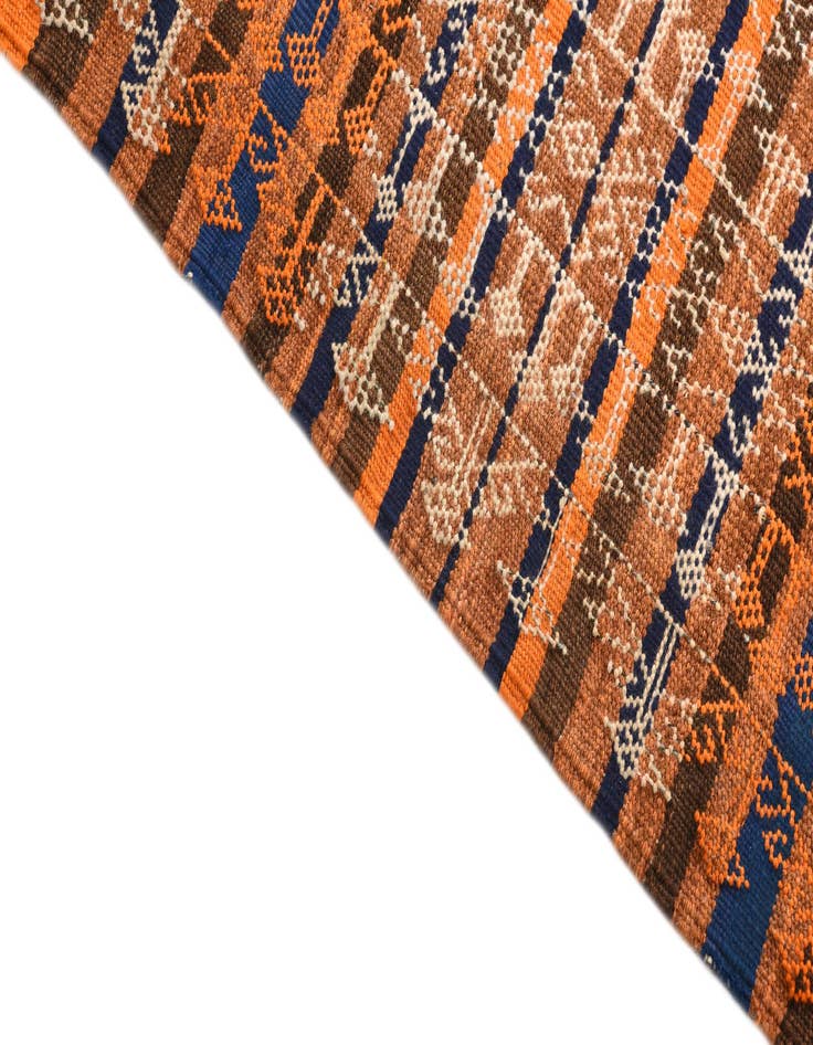 Detail image of 3' 10 x 10' 2  Hand Woven Kilim Fars Wool Runner Rug