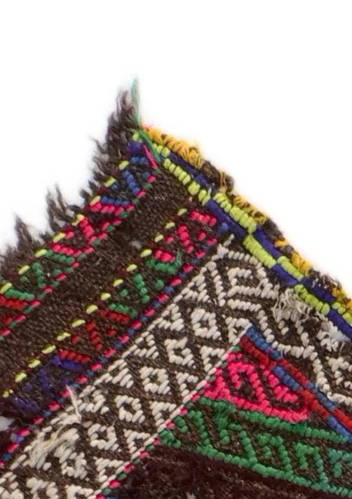 Detail image of 2' 2 x 8' 7 Hand Woven Kilim Fars Wool Runner Rug