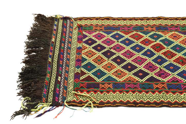 2' 5 x 8' 9 Hand Woven Kilim Fars Wool Runner Rug