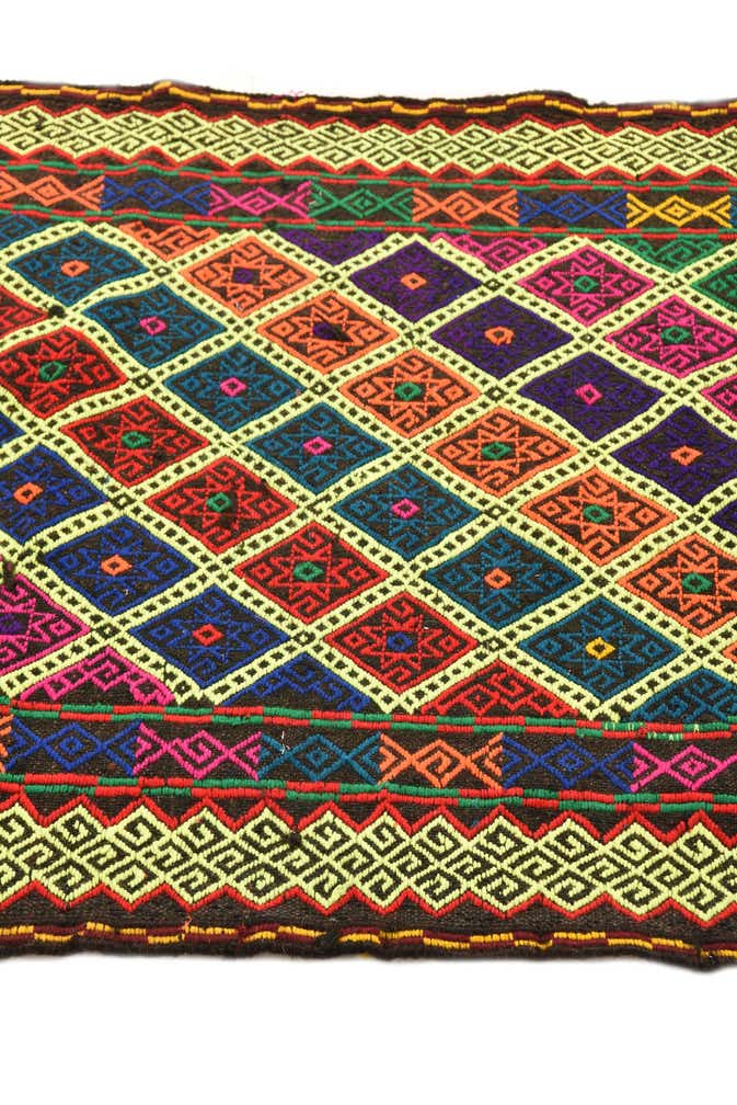 2' 5 x 8' 9 Hand Woven Kilim Fars Wool Runner Rug