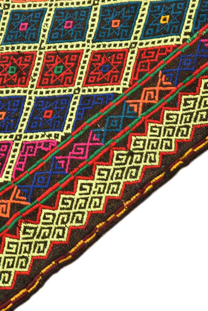 2' 5 x 8' 9 Hand Woven Kilim Fars Wool Runner Rug