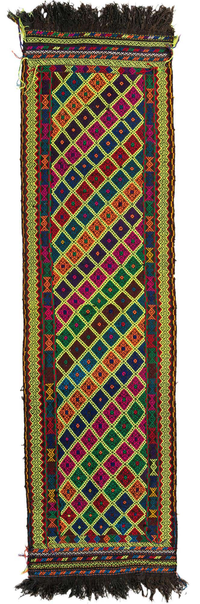 2' 5 x 8' 9 Hand Woven Kilim Fars Wool Runner Rug