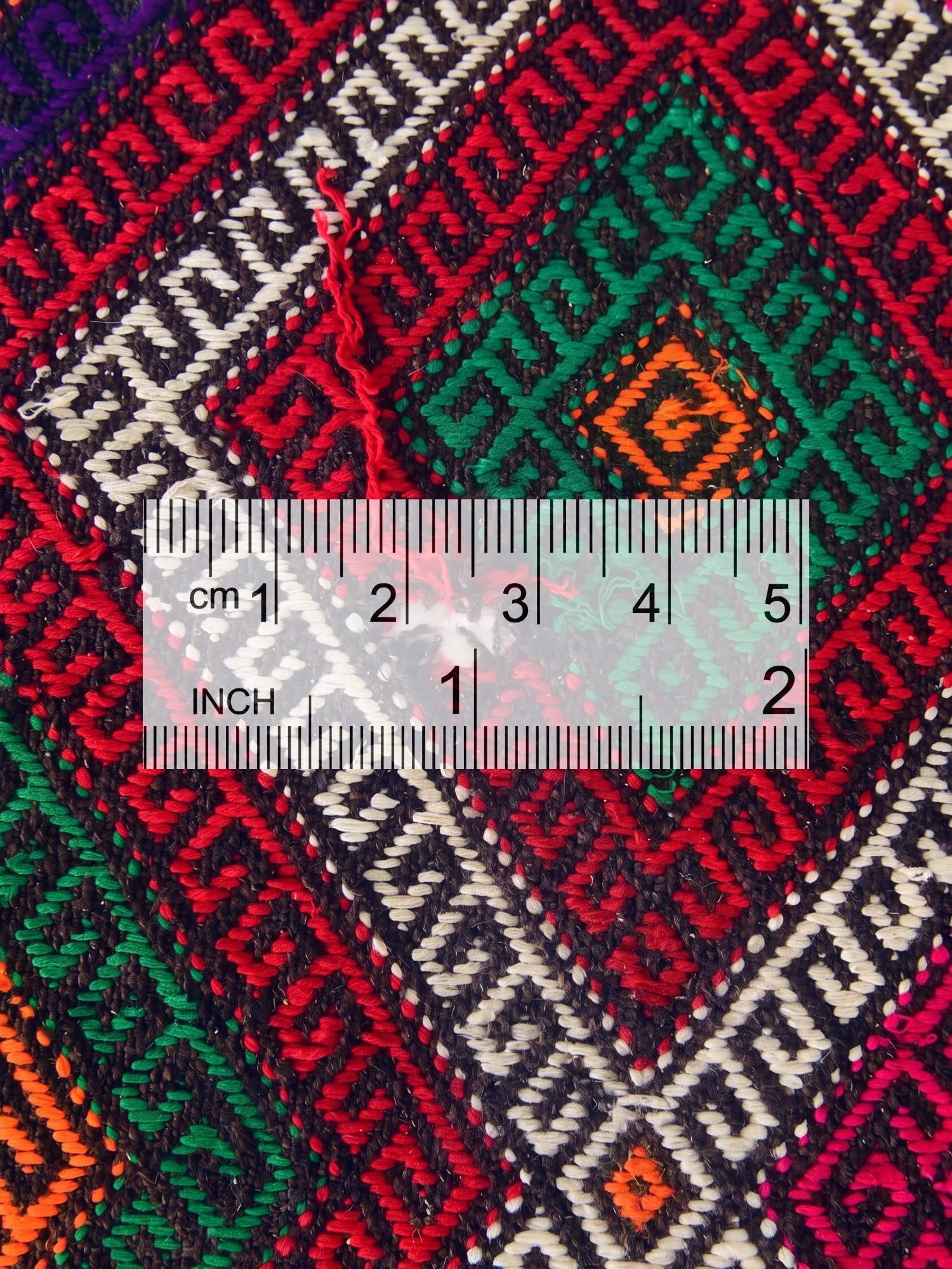 2' 5 x 10' 4 Hand Woven Kilim Fars Wool Runner Rug