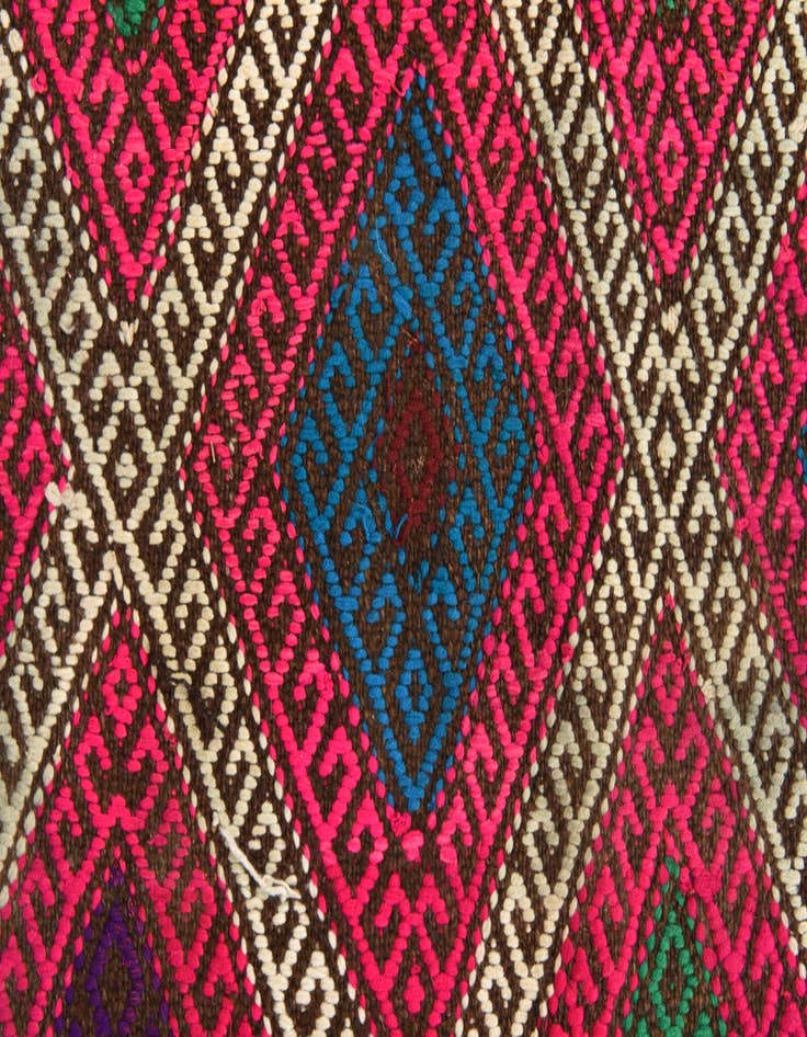 Detail image of 2' 5 x 10' 4  Hand Woven Kilim Fars Wool Runner Rug