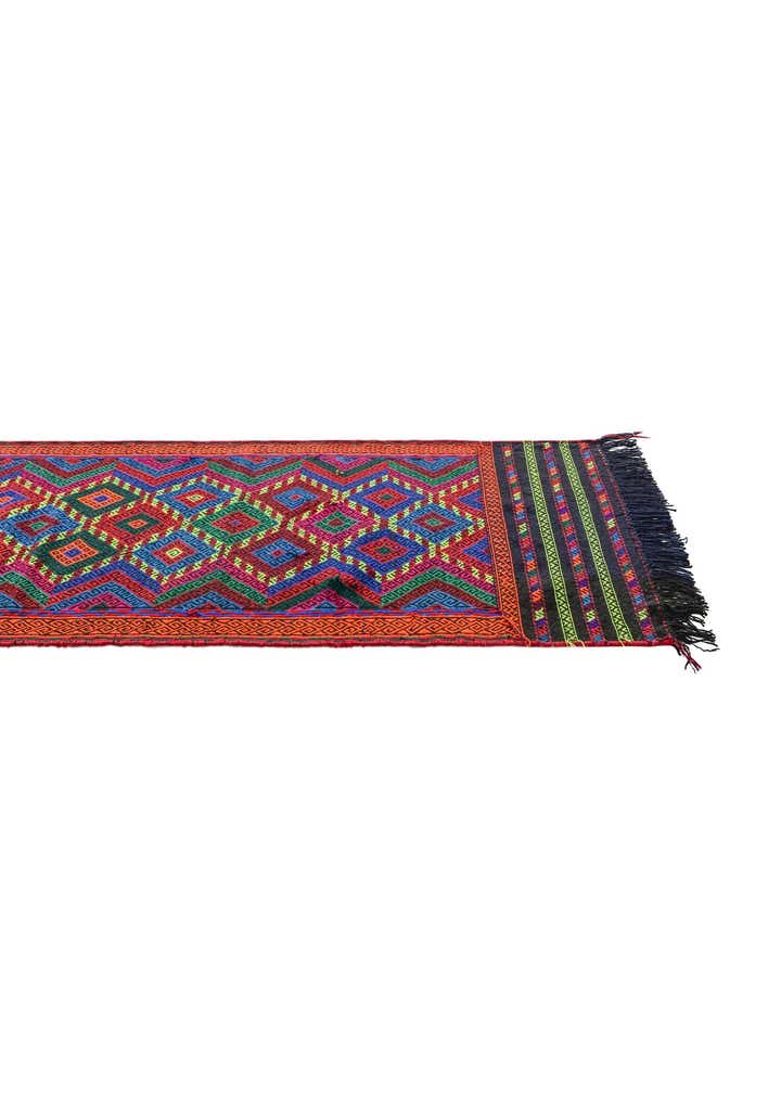2' 5 x 9' 3 Hand Woven Kilim Fars Wool Runner Rug
