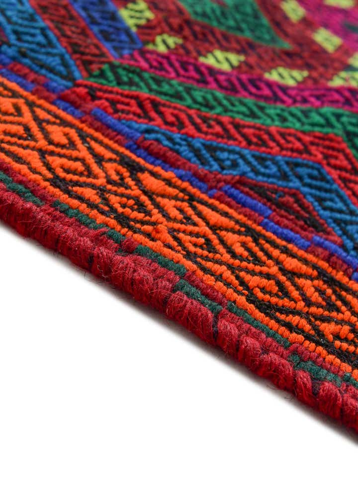 2' 5 x 9' 3 Hand Woven Kilim Fars Wool Runner Rug