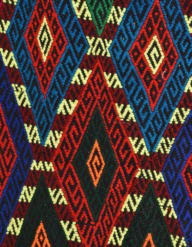 Detail image of 2' 5 x 9' 3  Hand Woven Kilim Fars Wool Runner Rug