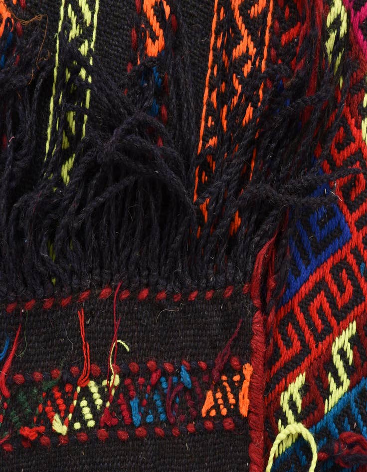 Detail image of 2' 5 x 9' 3  Hand Woven Kilim Fars Wool Runner Rug