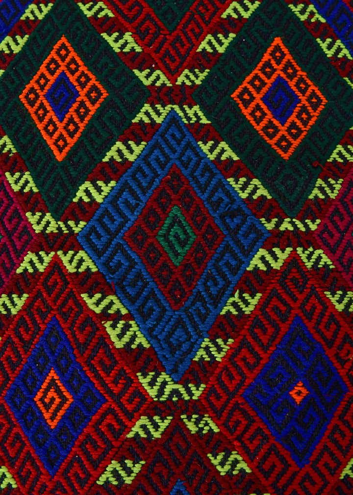 2' 5 x 9' 3 Hand Woven Kilim Fars Wool Runner Rug