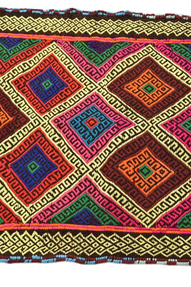 2' 3 x 9' 3 Hand Woven Kilim Fars Wool Runner Rug