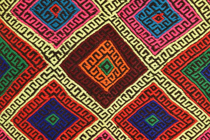 2' 3 x 9' 3 Hand Woven Kilim Fars Wool Runner Rug