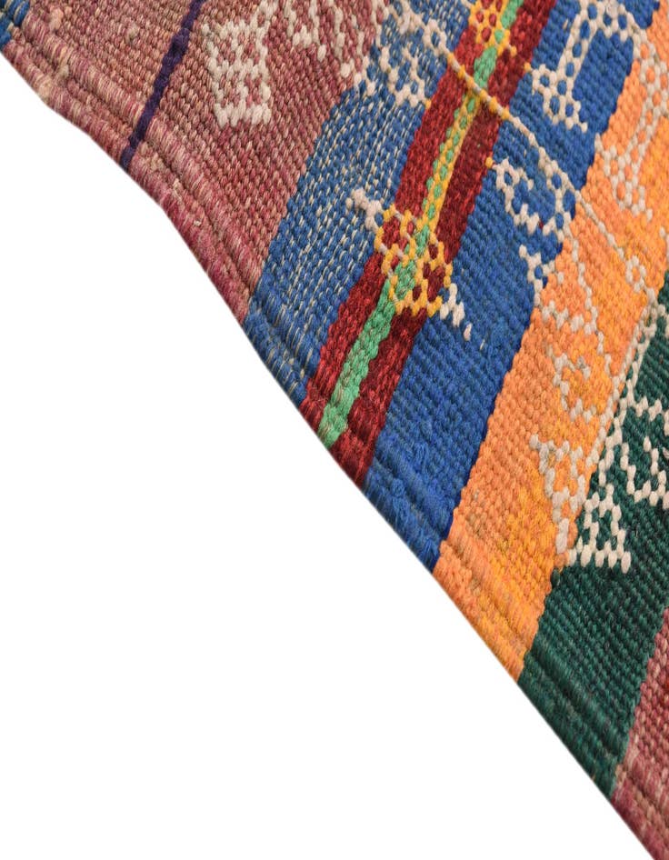 Detail image of 3' 9 x 10'  Hand Woven Kilim Fars Wool Runner Rug