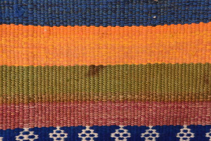 3' 9 x 10' Hand Woven Kilim Fars Wool Runner Rug