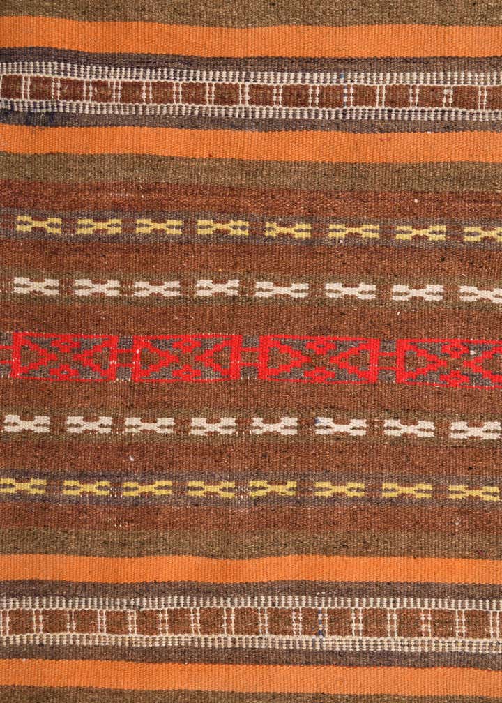 3' 6 x 10' Hand Woven Kilim Fars Wool Runner Rug