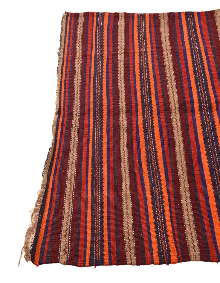 Detail image of 3' 3 x 8' 1  Hand Woven Kilim Fars Wool Runner Rug