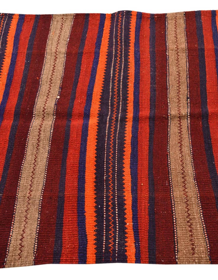 Detail image of 3' 3 x 8' 1  Hand Woven Kilim Fars Wool Runner Rug