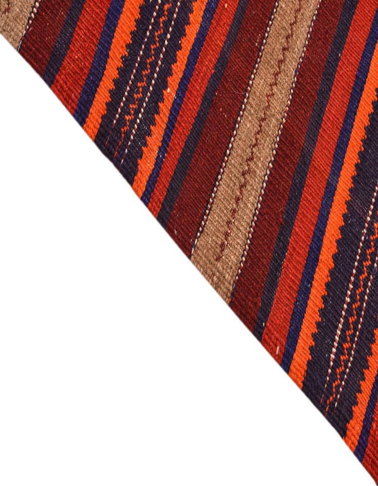 Detail image of 3' 3 x 8' 1  Hand Woven Kilim Fars Wool Runner Rug