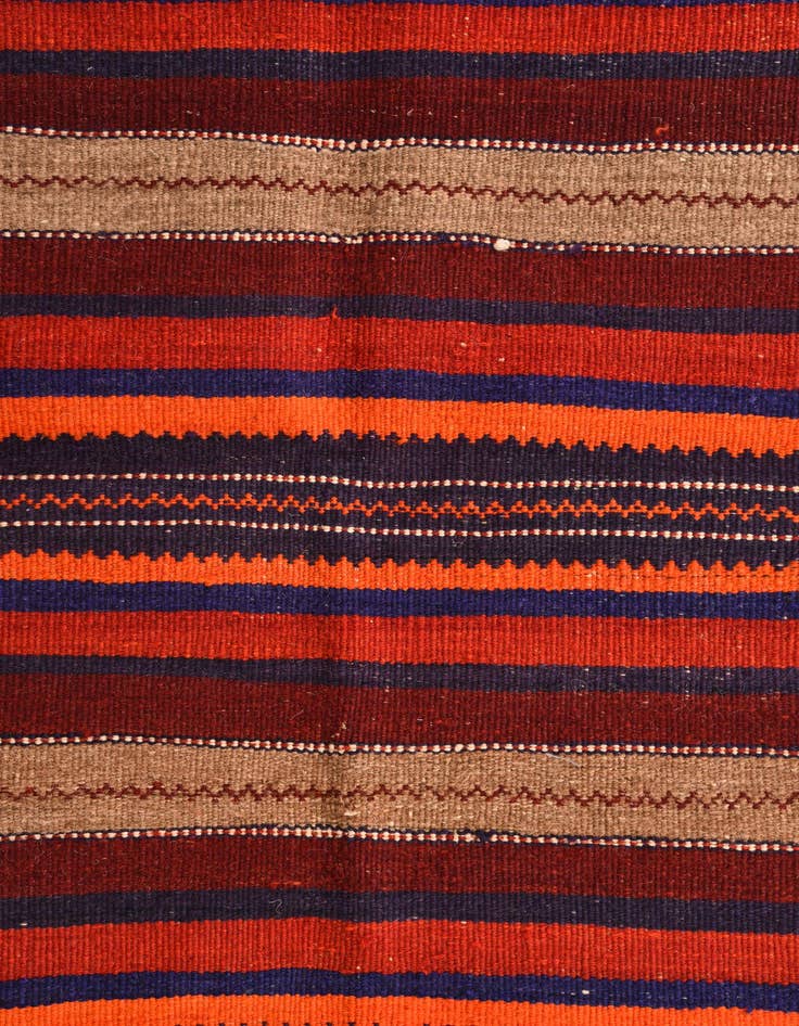Detail image of 3' 3 x 8' 1  Hand Woven Kilim Fars Wool Runner Rug