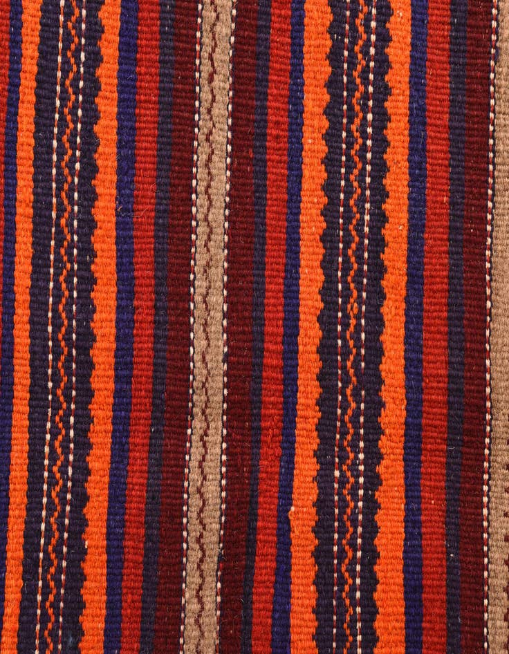Detail image of 3' 3 x 8' 1  Hand Woven Kilim Fars Wool Runner Rug