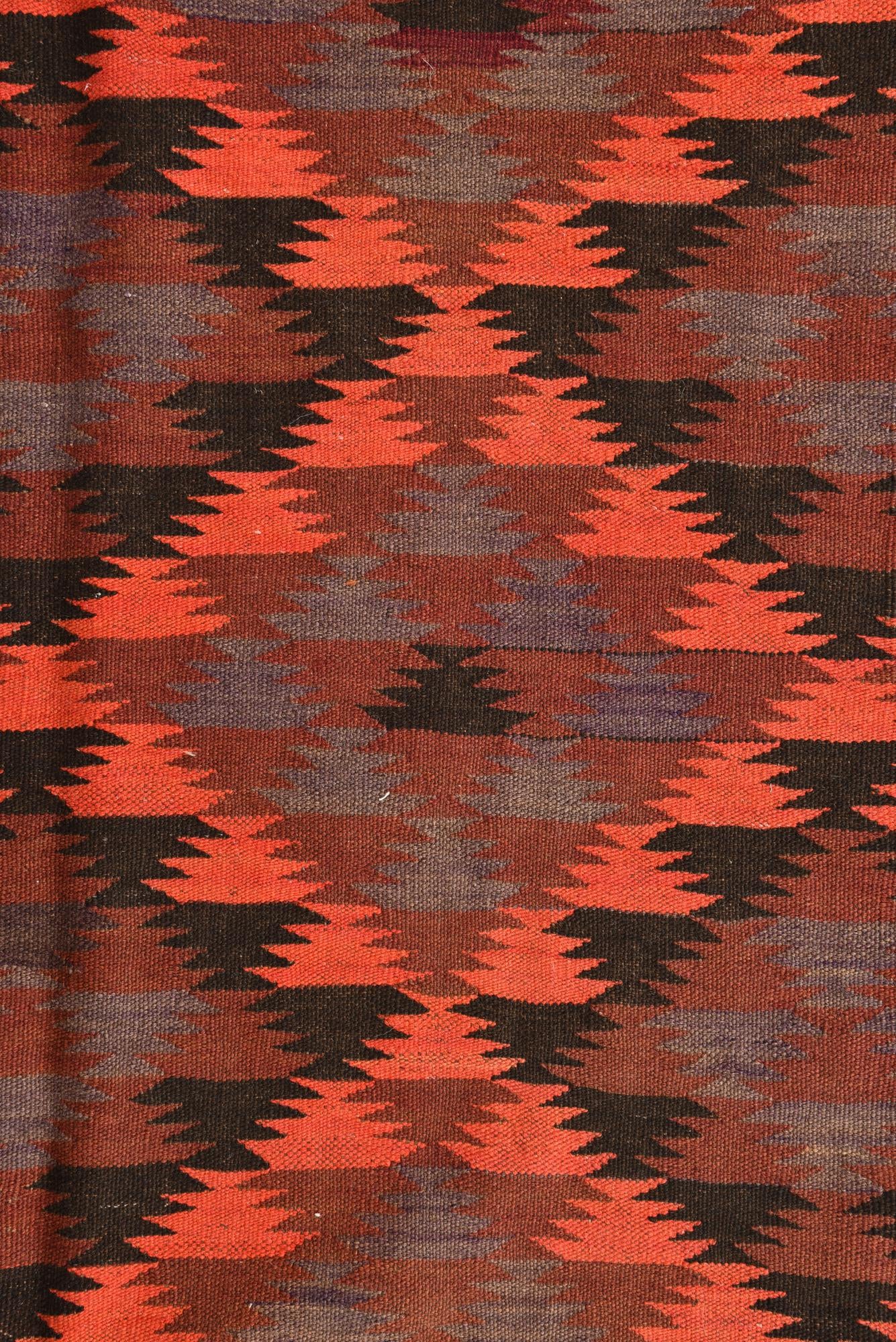 4' 4 x 15' 3 Hand Woven Kilim Fars Wool Runner Rug