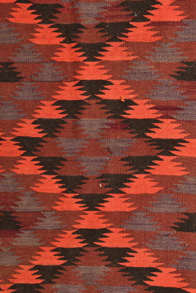 4' 4 x 15' 3 Hand Woven Kilim Fars Wool Runner Rug