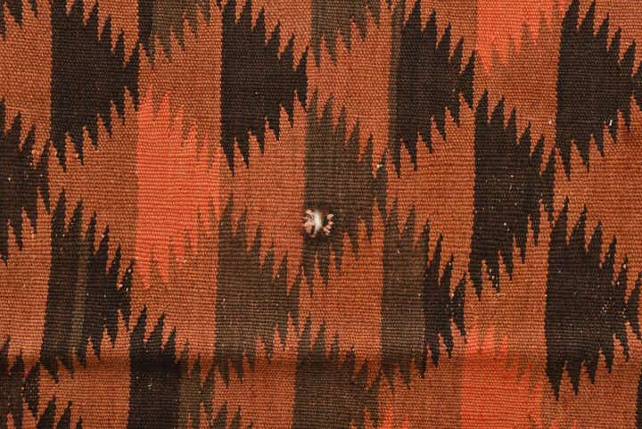 4' 5 x 12' Hand Woven Kilim Fars Wool Runner Rug