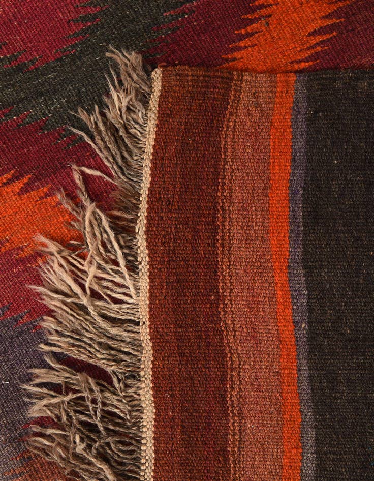 Detail image of 3' 10 x 10' 3  Hand Woven Kilim Fars Wool Runner Rug