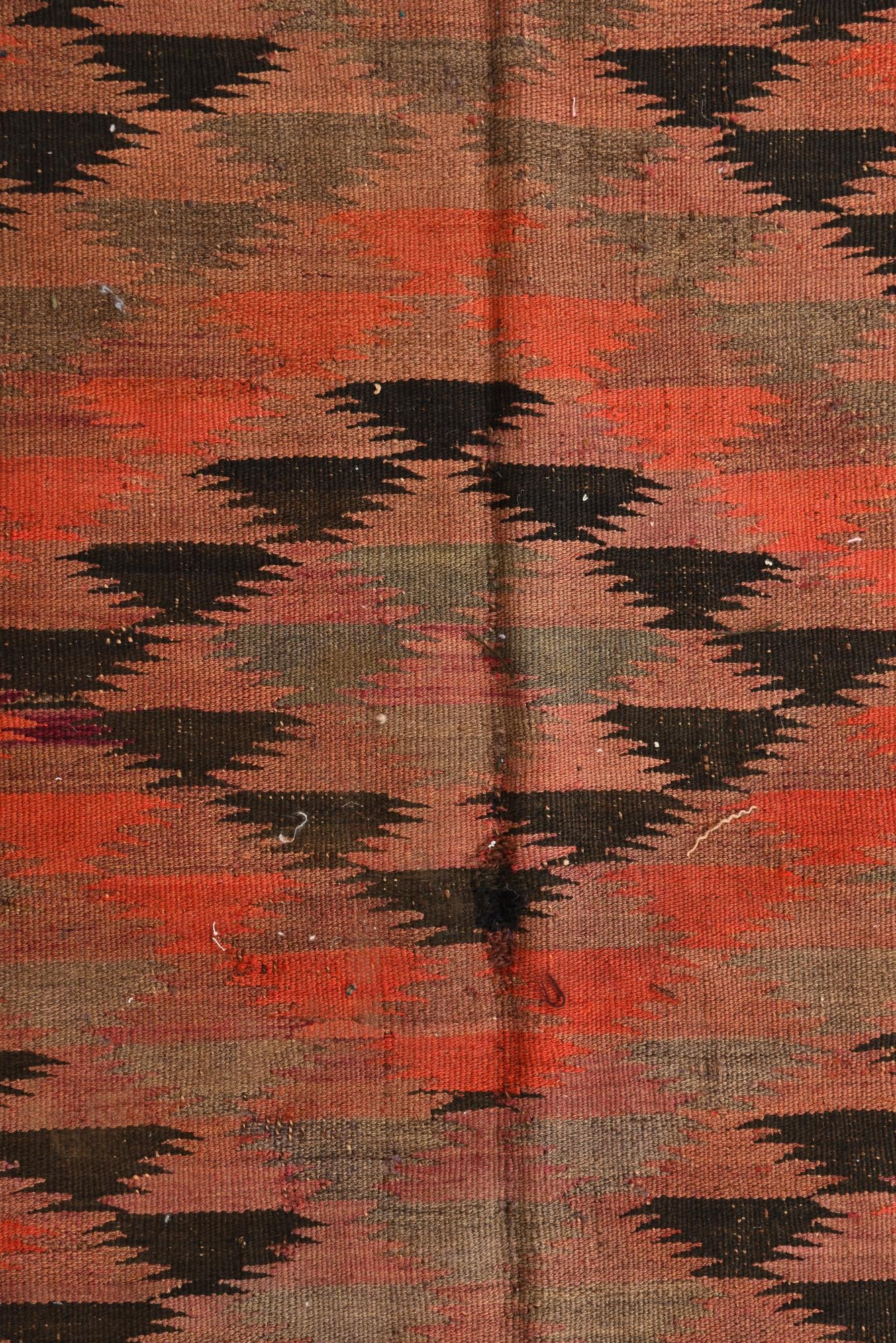 4' 8 x 11' 10 Hand Woven Kilim Fars Wool Runner Rug